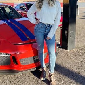 Free People Light Blue Ankle Jeans